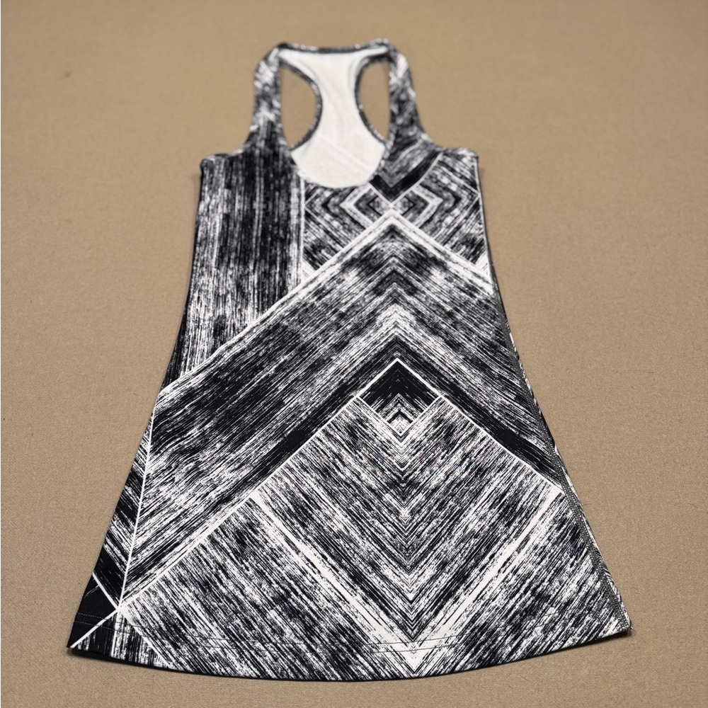 Lululemon Black and White Racerback Tank Top